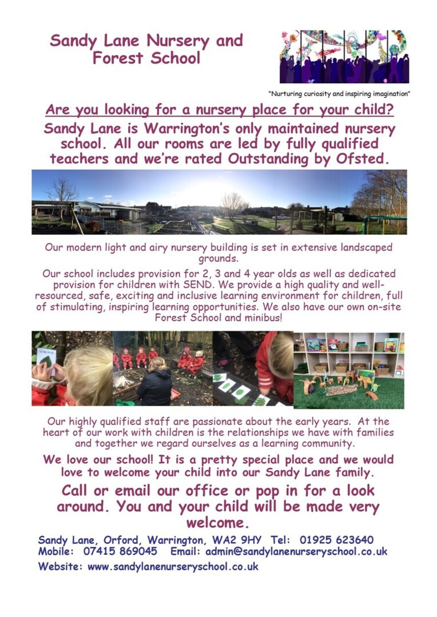 Sandy Lane Nursery and Forest School Profile (2023)