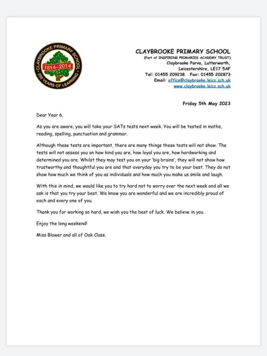 Claybrooke Primary School Profile (2023)